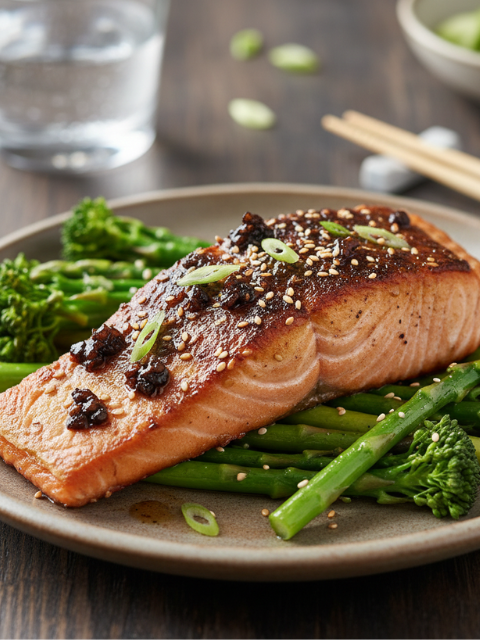 Black Garlic Salmon Recipe
